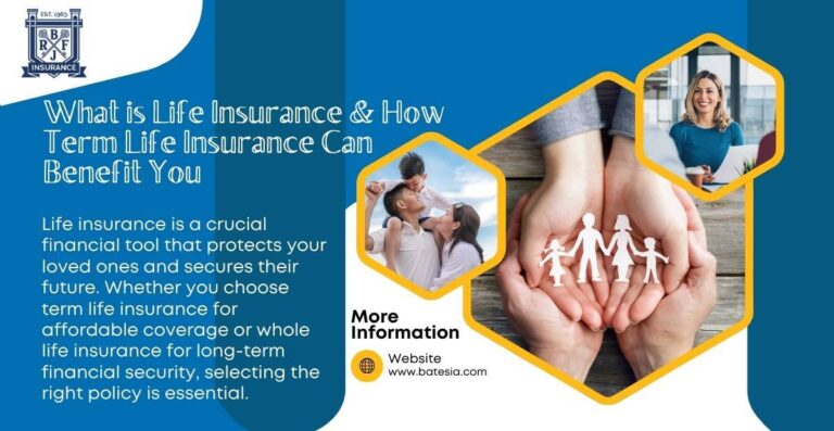 Life insurance and term life insurance benefits for family