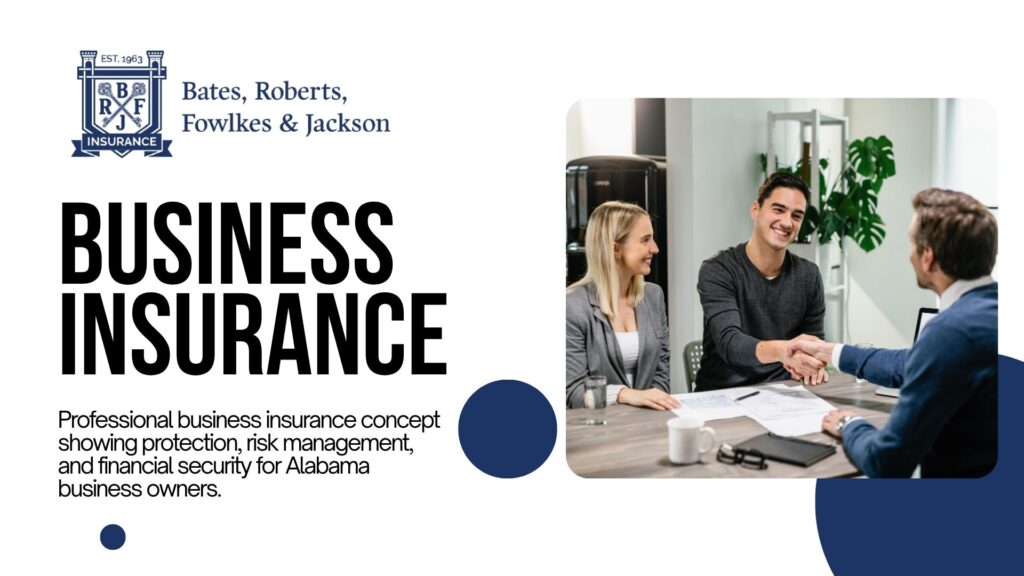What does business insurance in Alabama cover?